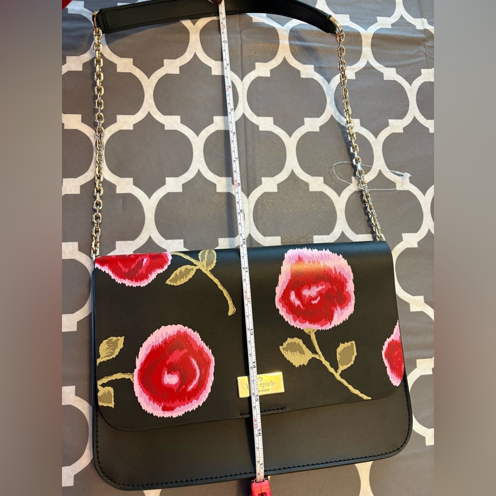 Kate Spade Leather Putnam Drive Hazy Rose Lizz floral shoulder bag NWOT. - Picture 6 of 7